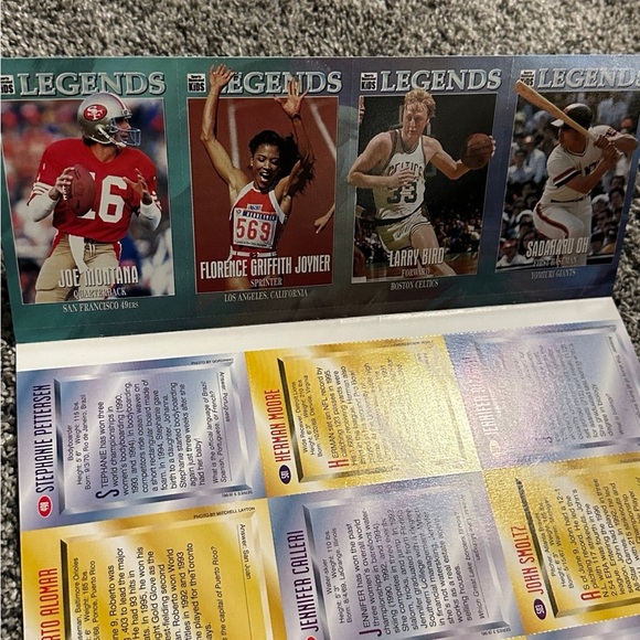 Uncut sheet of Sports Illustrated for Kids cards from Series 3 August 1996 - Picture 9 of 11
